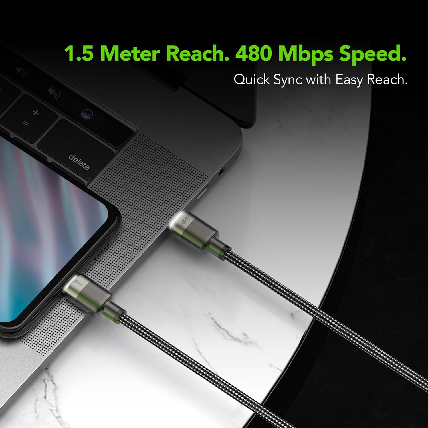 Oraimo 100W C to C LED Cable | OCD-174CC